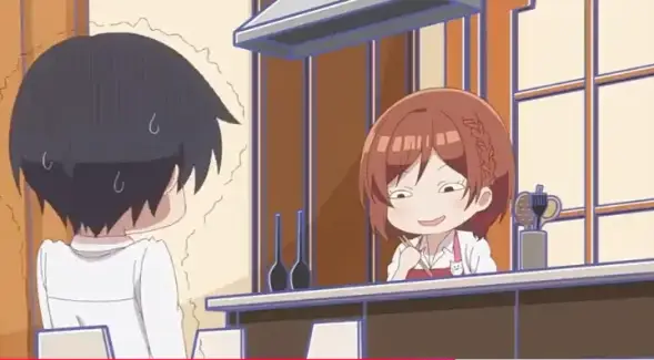 Saito dan Akane saat sedang berada difrekuensi yang senada, bercanda :v